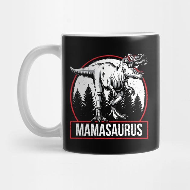 Funny Mamasurus Rex Mama Saurus Mothers Day Gift by HCMGift